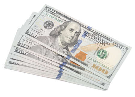 dollars isolated on white background