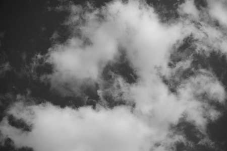 black and white clouds and sky