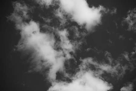 black and white clouds and sky