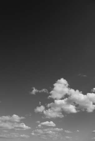black and white clouds and sky