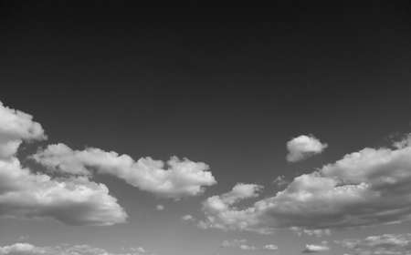 black and white clouds and sky