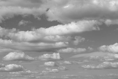 black and white clouds and sky