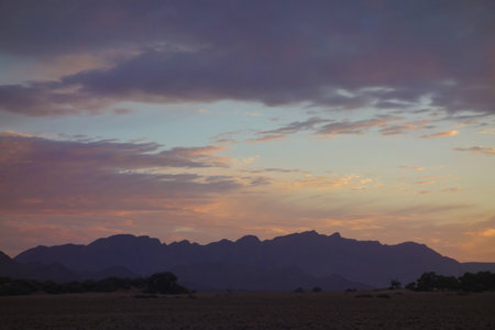 sunrise over mountainsの写真素材