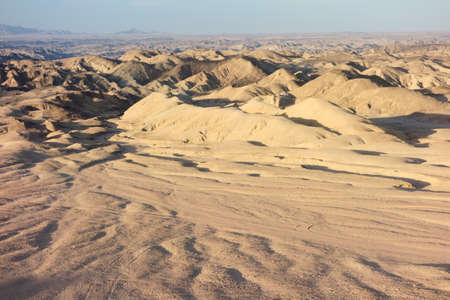 moon landscape in Namibiaの写真素材