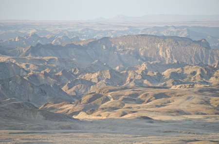 moon landscape in Namibiaの写真素材