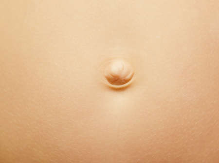 close up of baby navelの写真素材