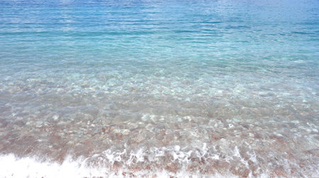 blue wave backgroundの写真素材