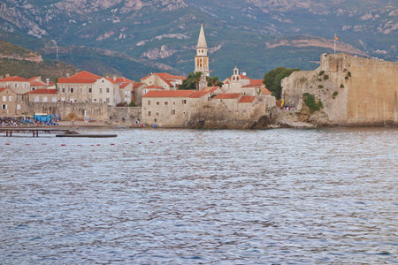 old town, Budva, Montenegroの写真素材