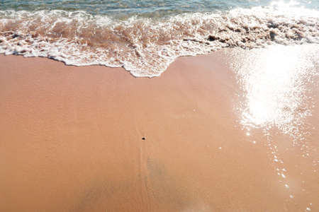 Soft wave on sandy beach