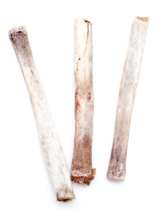 Rib bones isolated on white background