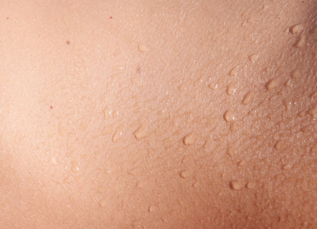 Wet human skin as background