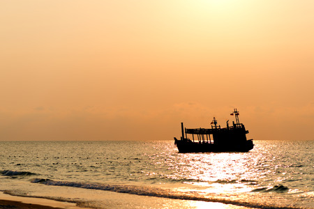 Sunrise over seaの写真素材