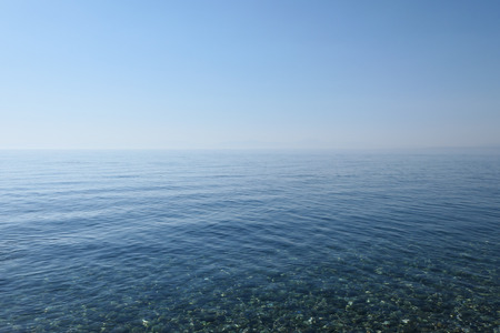 Blue sea and beautiful skyの写真素材