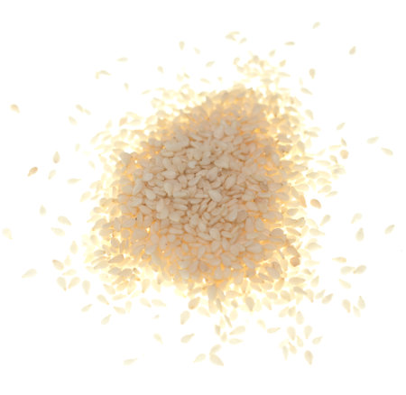 Sesame isolated on white backgroundの写真素材