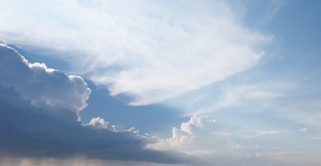 Blue sky backgroundの写真素材