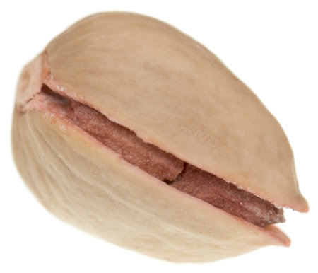 Pistachio isolated on white backgroundの写真素材