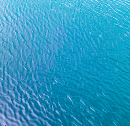Ocean water background, top viewの写真素材