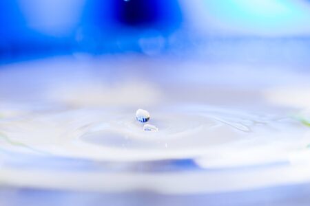 The  blue   drops of water