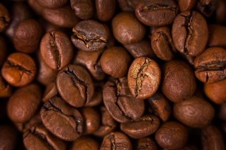 Coffee bean macroの写真素材
