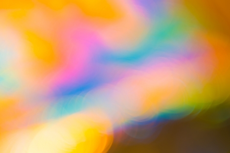 Photo of bokeh lights on black background