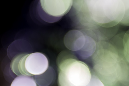 Photo of bokeh lights on black backgroundの写真素材