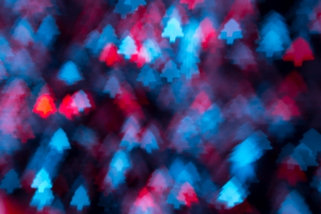 Christmas three bokeh from small light bulbの写真素材