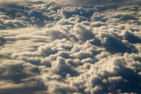 dramatic blue sky with clouds and sun raysの写真素材