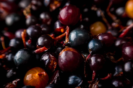 blackcurrant backgroundの写真素材