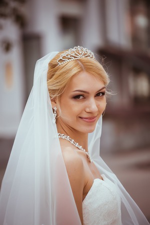 Wedding day. Beautiful young brideの写真素材