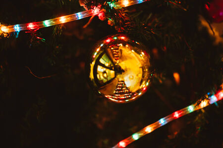 The Street in City Market christmas  decorationの写真素材