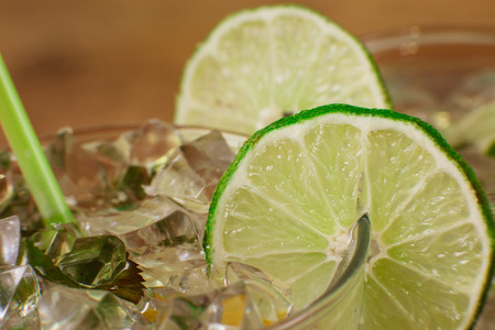 Mint and lime refreshing summer  cocktailsの写真素材
