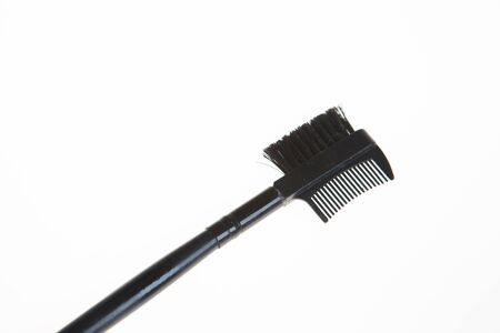 close up of  a make up  brush on white backgroundの写真素材