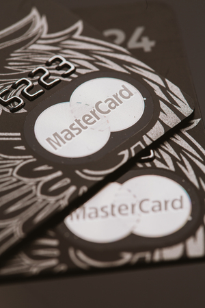 Samara, Russia-July 25.2016: MasterCard Privilege credit card.のeditorial素材