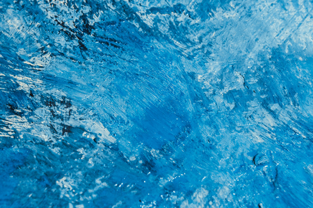 abstract blue paint strokes on the backgroundの写真素材
