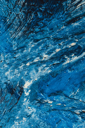abstract blue paint strokes on the backgroundの写真素材