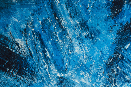 abstract blue paint strokes on the backgroundの写真素材