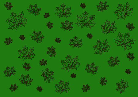 maple leaves in a mess on a light background.のイラスト素材