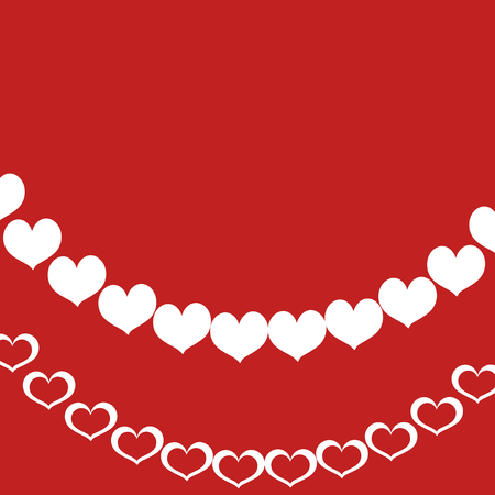 Valentines day red white backgroundのイラスト素材
