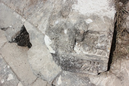 the ancient destroyed city of Hierapolis in Turkeyの写真素材