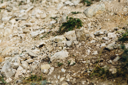 dark detailed grey stone background close up.の写真素材