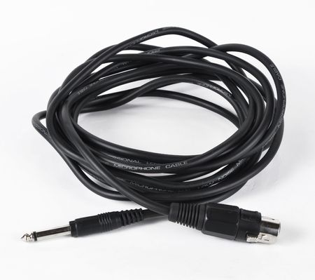 Picture of cord for a musical apparatus on a white background