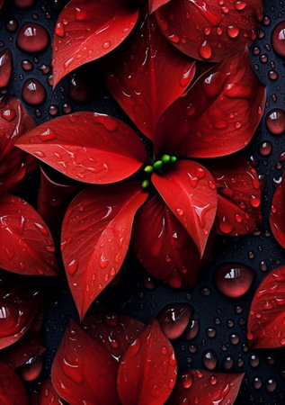 Flower with water droplets. flower blossom blooming , stock photo, spring summer flower, single plants, love, valentine day, Gentle soft elegant airy artistic image. macro on petals. Generative AI.の素材