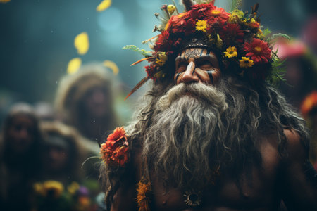 Folklore of Russian and Finnish fairy tales. Baba Yaga and the Leshiy. Children horror stories. The inhabitants of the forest. Forest Dwellers. legends, scare stories for kids. Lord of the Forestの素材