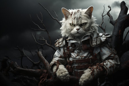 Alice in Wonderland, Cheshire Cat, White Rabbit with watches,queen,fairy tale, rabbit hole fantasy, imaginary world, inhabited by strange anthropomorphic creatures, absurd surrealismの素材