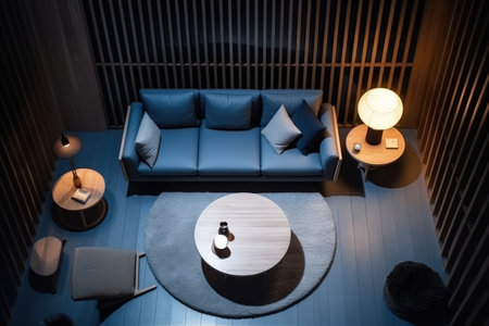 Interior design of living room in luxury home. architecture design with elegant luxury style. modern house. Modern. Cozy apartment. Home decor. Contemporary Vision and Architechture.の素材