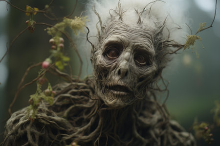 Folklore of Russian and Finnish fairy tales. Baba Yaga and the Leshiy. Children horror stories. The inhabitants of the forest. Forest Dwellers. legends, scare stories for kids. Lord of the Forestの素材