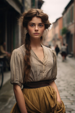 The simplicity and sophistication of the elegance of Baroque clothing. Captivating Elegance and Opulence: A Visual Journey into the Exquisite 19th Century Victorian Fashion.の素材