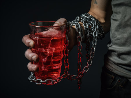 Alcohol dependence. recovery journey from alcohol dependence: hope, healing, and the path to sobriety for individuals struggling with addiction and their loved onesの素材