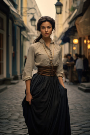 The simplicity and sophistication of the elegance of Baroque clothing. Captivating Elegance and Opulence: A Visual Journey into the Exquisite 19th Century Victorian Fashion.の素材