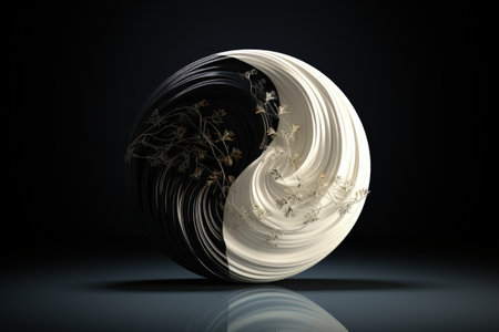 Exploring the profound symbolism and philosophy of yin-yang: a journey into balance, harmony, and duality in Chinese culture and philosophyの素材